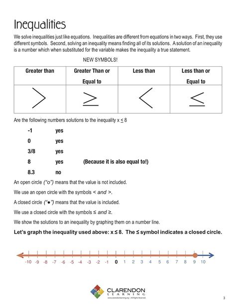 6th grade inequalities worksheet pdf|inequality worksheets 6th grade.